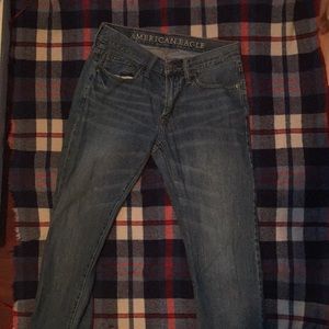 Medium-wash jeans